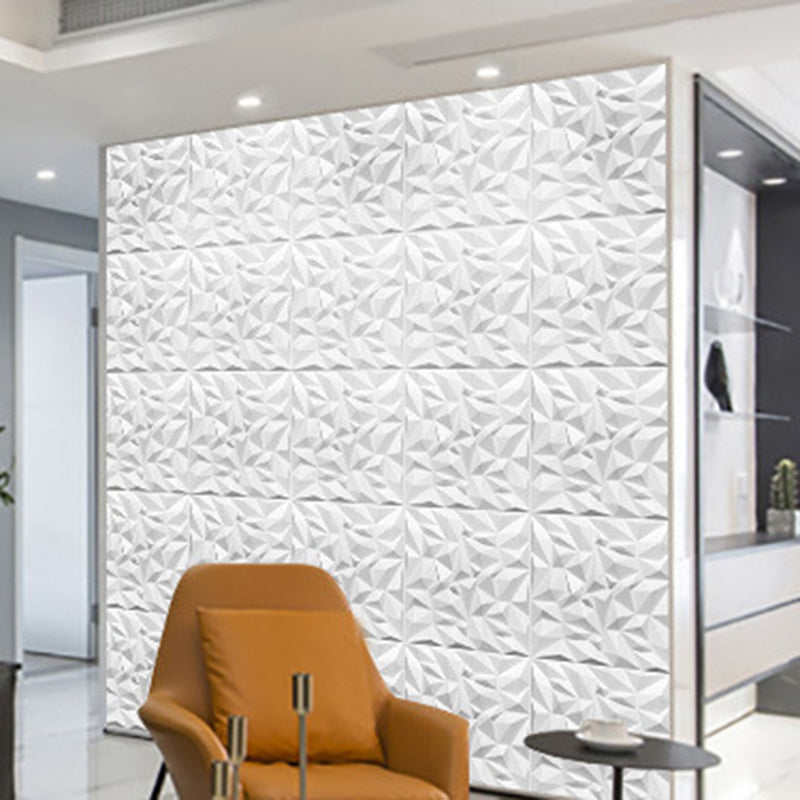 Modern Square Interior Wall Paneling Peel and Stick 3D Embossed Wall Paneling