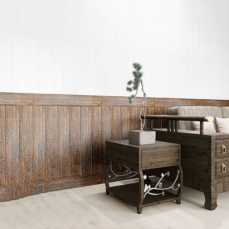 Modern Wall Paneling Peel and Stick Wood Effect Design Rectangle Wall Paneling