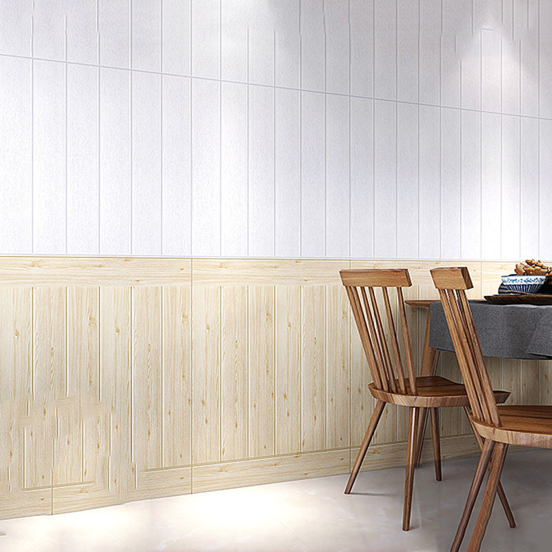 Modern Wall Paneling Peel and Stick Wood Effect Design Rectangle Wall Paneling