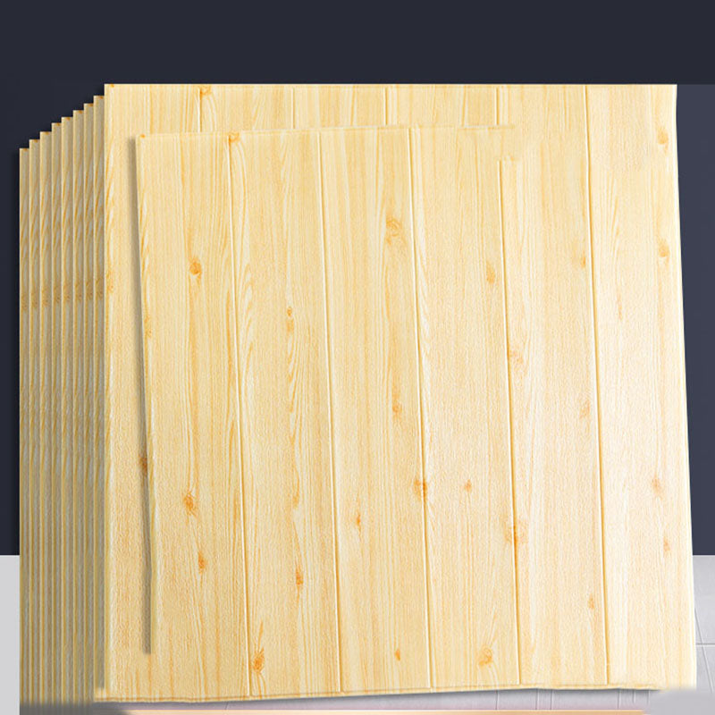 Modern Wall Paneling Peel and Stick Wood Effect Design Rectangle Wall Paneling