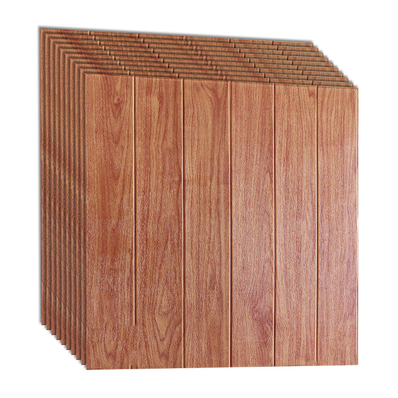 Modern Wall Paneling Peel and Stick Wood Effect Design Rectangle Wall Paneling