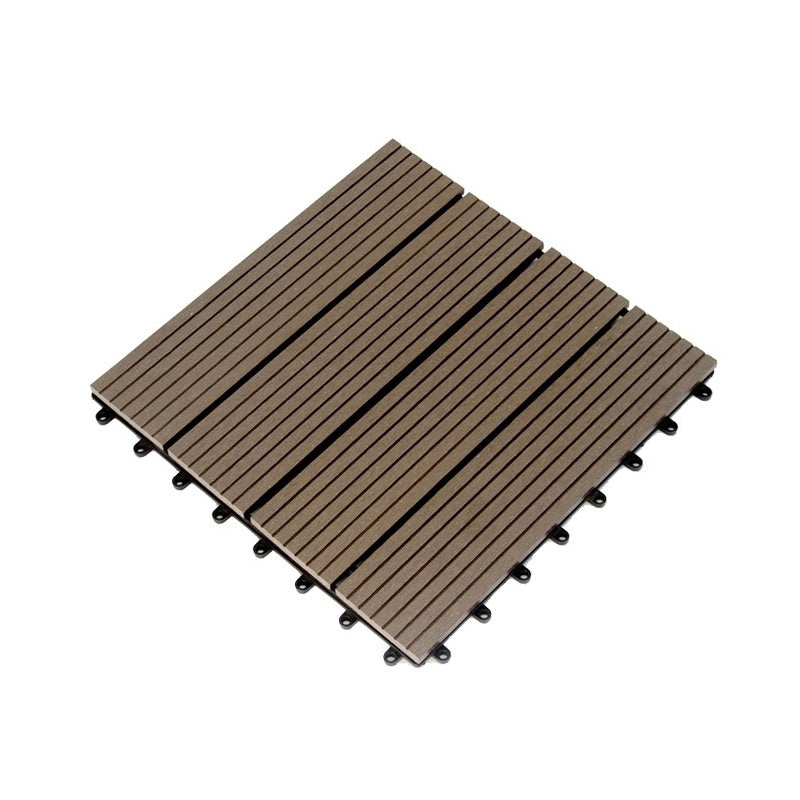 Floor Bullnose Click Lock Wire Brushed Wooden Flooring Tiles