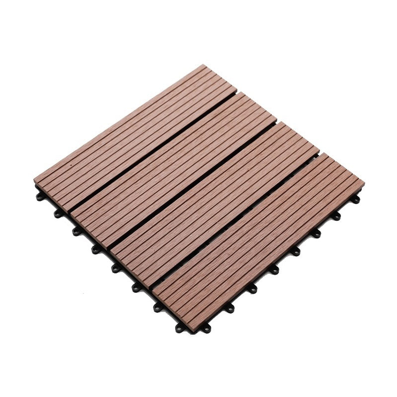 Floor Bullnose Click Lock Wire Brushed Wooden Flooring Tiles