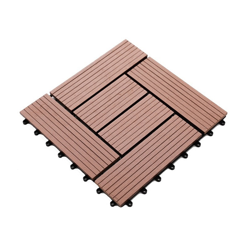 Floor Bullnose Click Lock Wire Brushed Wooden Flooring Tiles