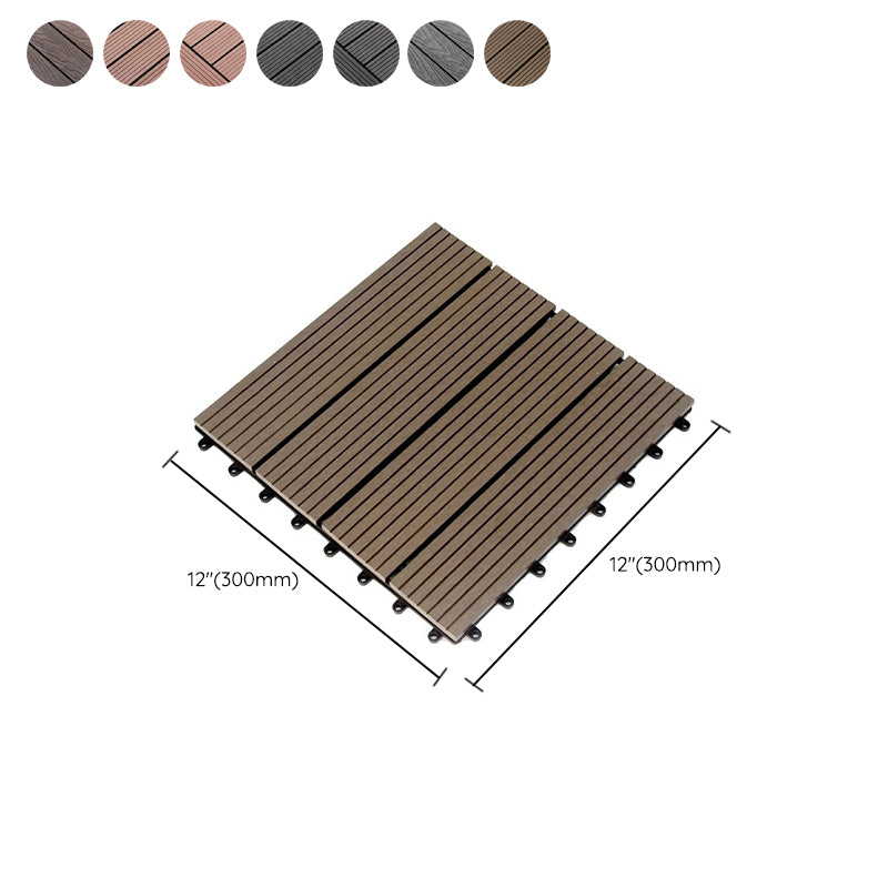 Floor Bullnose Click Lock Wire Brushed Wooden Flooring Tiles