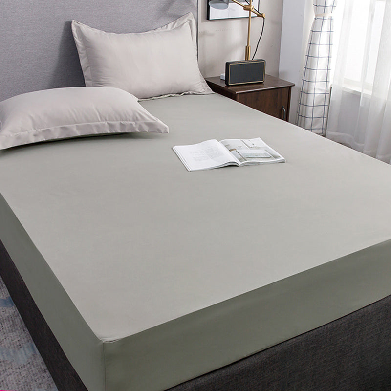 Cotton Water Proof Bed Sheet Solid Color Wrinkle Resistant Sheet Set
