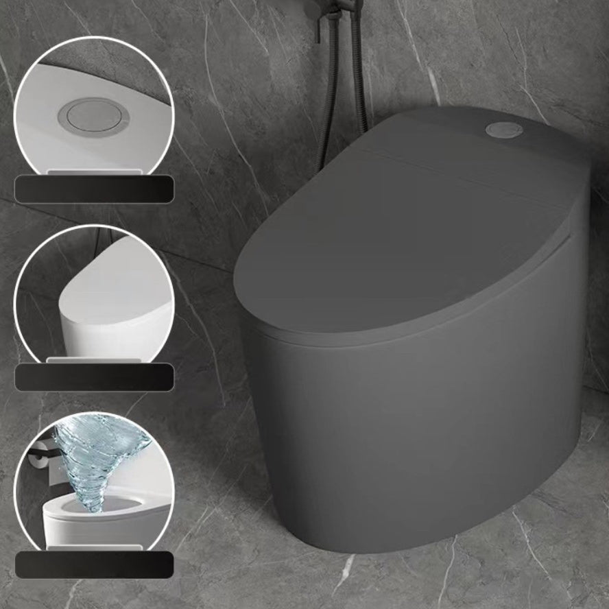 Modern Ceramic Toilet Floor Mounted Skirted Urine Toilet with Toilet Seat