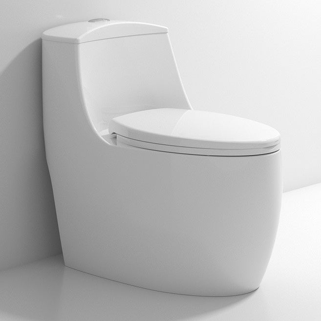 Modern Toilet Floor Mounted One Piece Skirted Urine Toilet with Toilet Seat