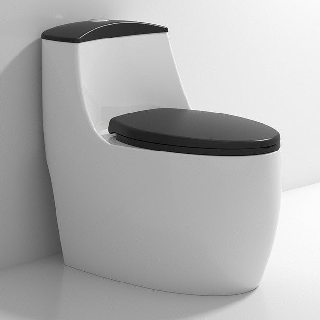 Modern Toilet Floor Mounted One Piece Skirted Urine Toilet with Toilet Seat