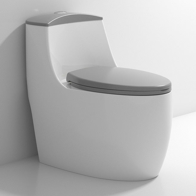 Modern Toilet Floor Mounted One Piece Skirted Urine Toilet with Toilet Seat