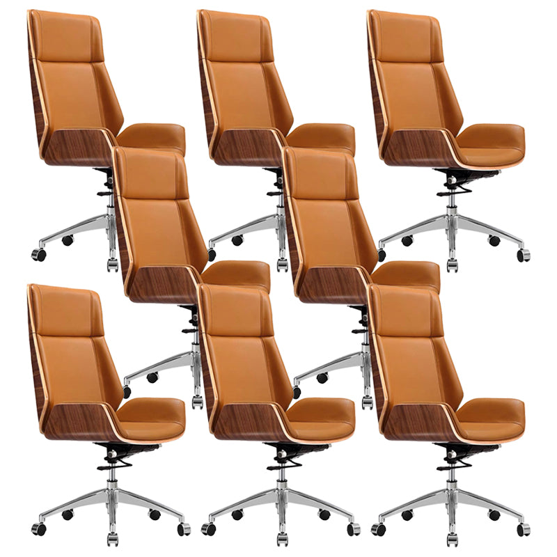 Contemporary No Arm Executive Chair Wheels Included Managers Chair for Office