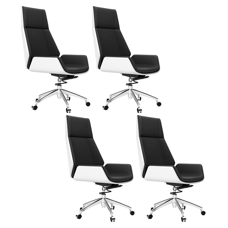 Contemporary No Arm Executive Chair Wheels Included Managers Chair for Office