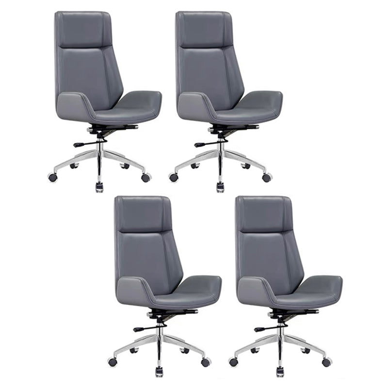 Contemporary No Arm Executive Chair Wheels Included Managers Chair for Office