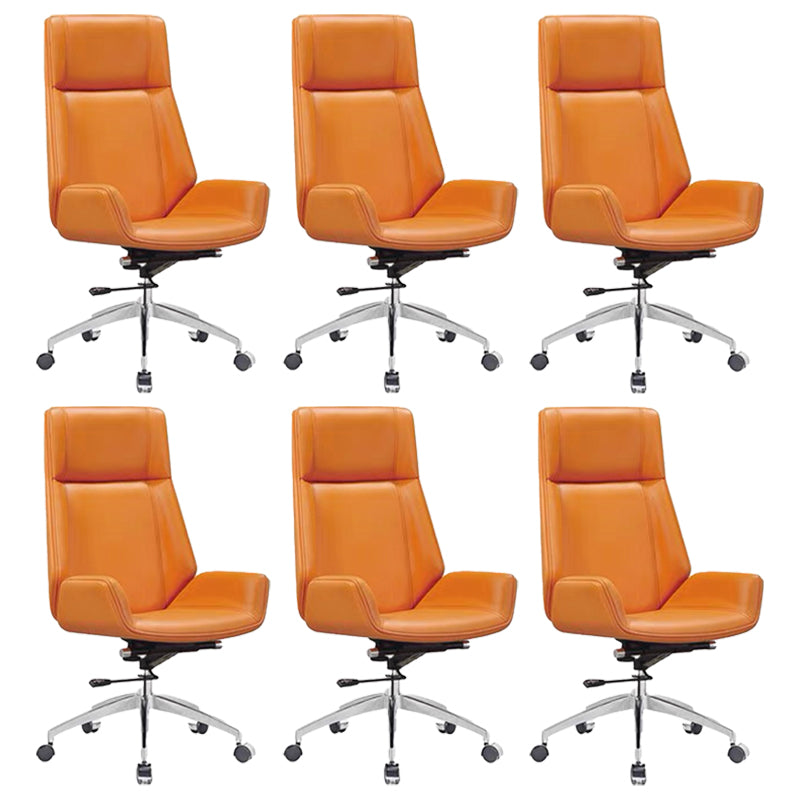 Contemporary No Arm Executive Chair Wheels Included Managers Chair for Office