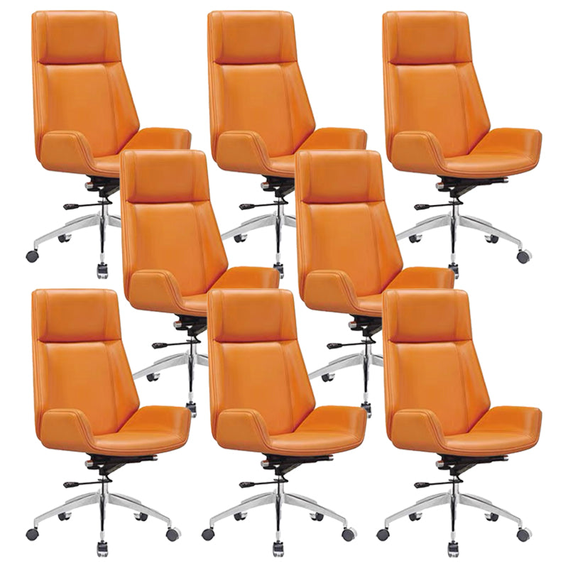 Contemporary No Arm Executive Chair Wheels Included Managers Chair for Office