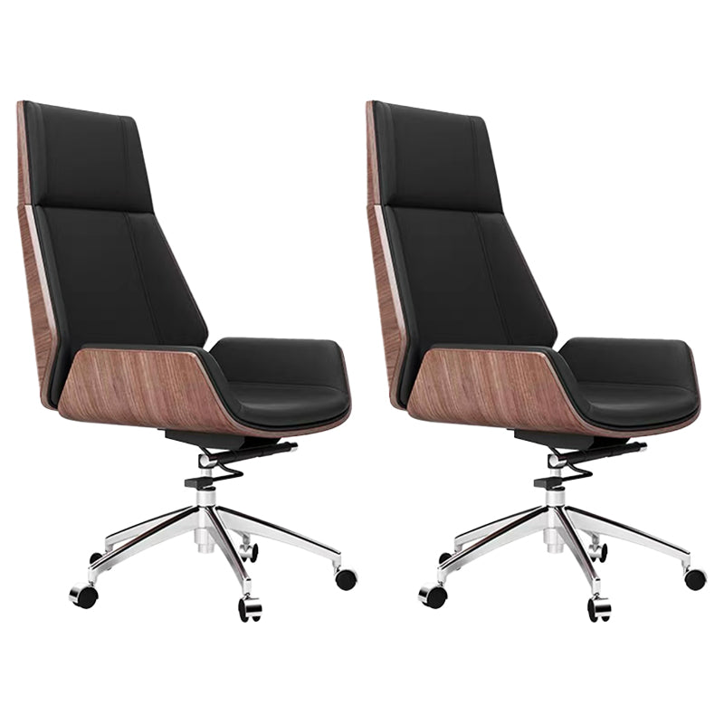 Contemporary No Arm Executive Chair Wheels Included Managers Chair for Office