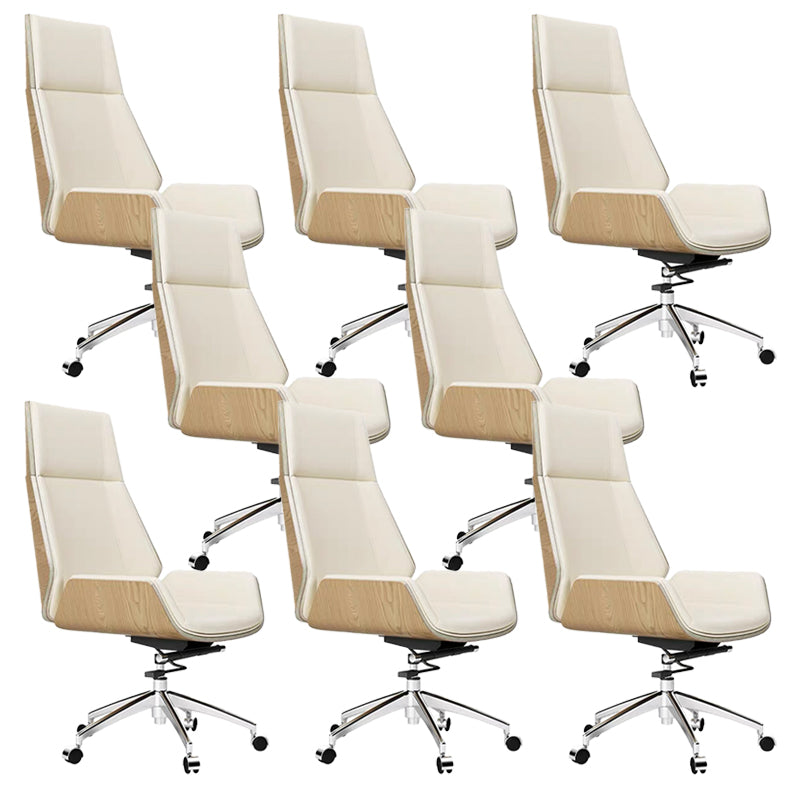 Contemporary No Arm Executive Chair Wheels Included Managers Chair for Office