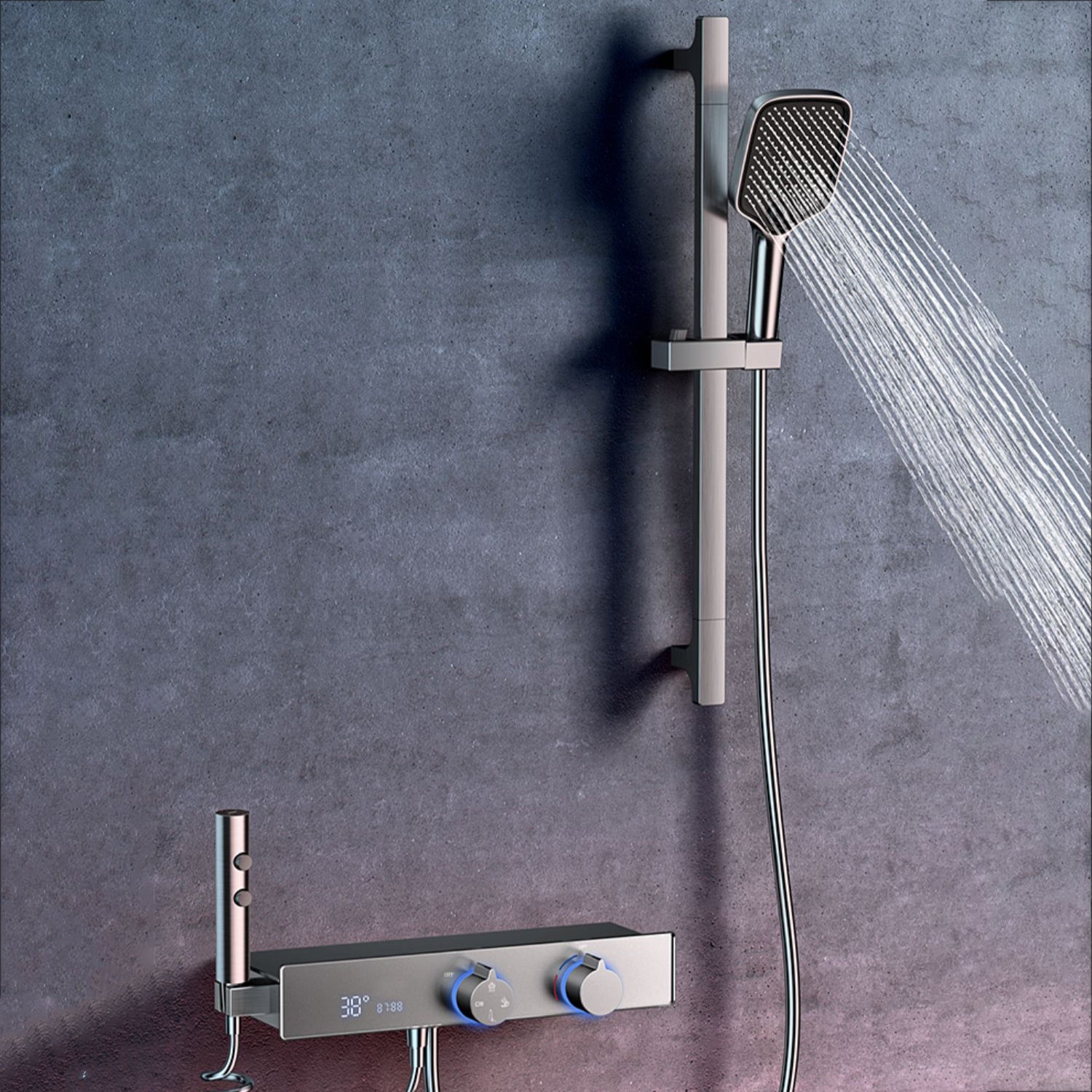 Shower System Rain Shower Head Massage/Jet Handheld Shower Trim