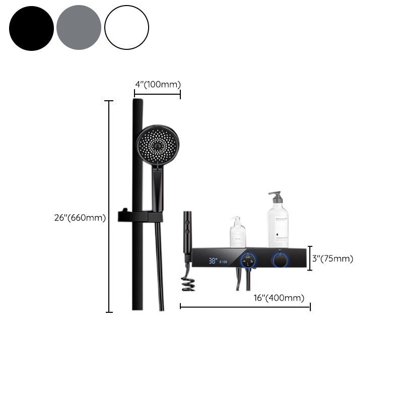 Shower System Rain Shower Head Massage/Jet Handheld Shower Trim