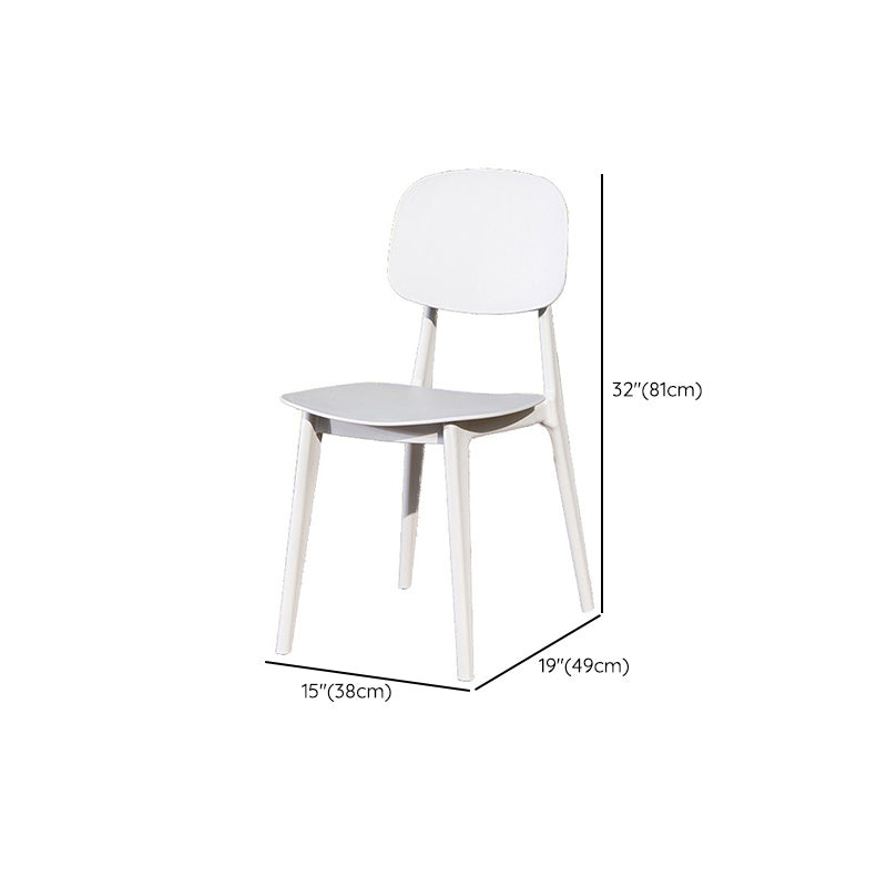 Stacking Dining Armchair Contemporary Plastic Patio Arm Chair