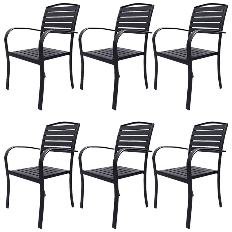 Industrial Patio Dining Chair Set of 1/2/4/6/8 Industrial Metal Dining Side Chair