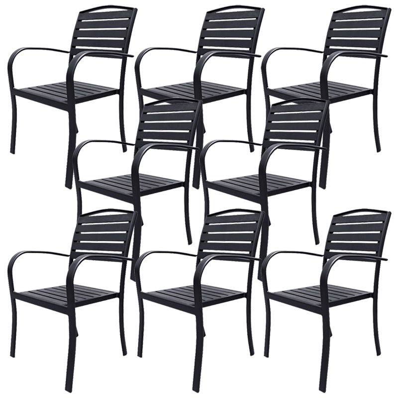 Industrial Patio Dining Chair Set of 1/2/4/6/8 Industrial Metal Dining Side Chair