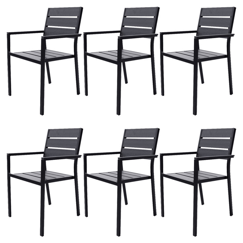 Industrial Patio Dining Chair Set of 1/2/4/6/8 Industrial Metal Dining Side Chair