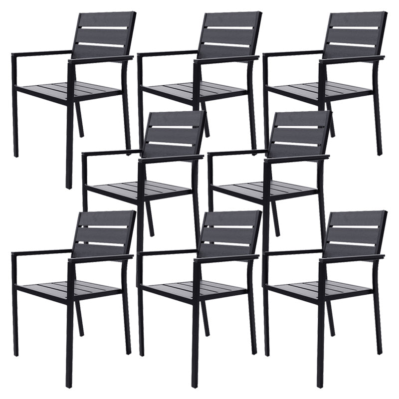 Industrial Patio Dining Chair Set of 1/2/4/6/8 Industrial Metal Dining Side Chair