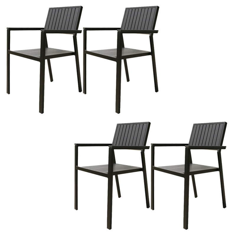 Industrial Patio Dining Chair Set of 1/2/4/6/8 Industrial Metal Dining Side Chair