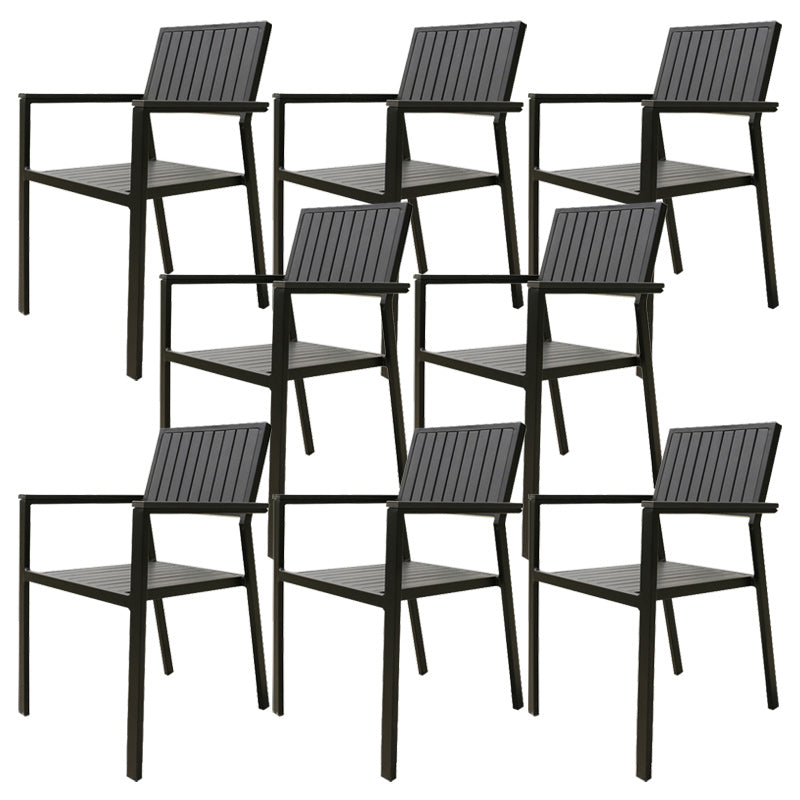 Industrial Patio Dining Chair Set of 1/2/4/6/8 Industrial Metal Dining Side Chair