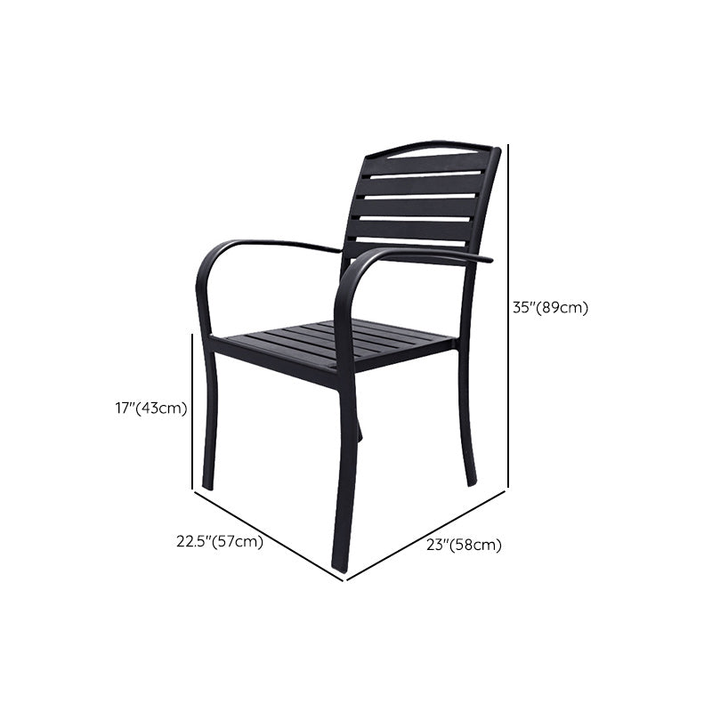 Industrial Patio Dining Chair Set of 1/2/4/6/8 Industrial Metal Dining Side Chair