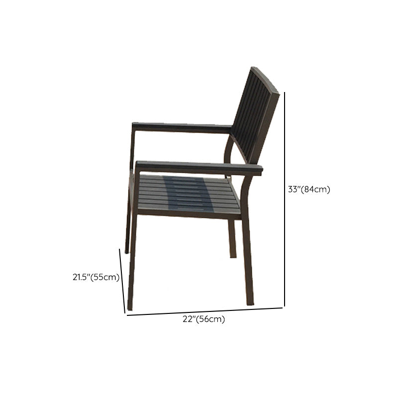 Industrial Patio Dining Chair Set of 1/2/4/6/8 Industrial Metal Dining Side Chair