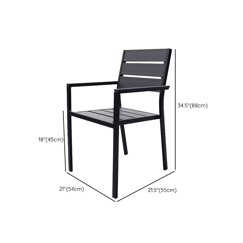 Industrial Patio Dining Chair Set of 1/2/4/6/8 Industrial Metal Dining Side Chair