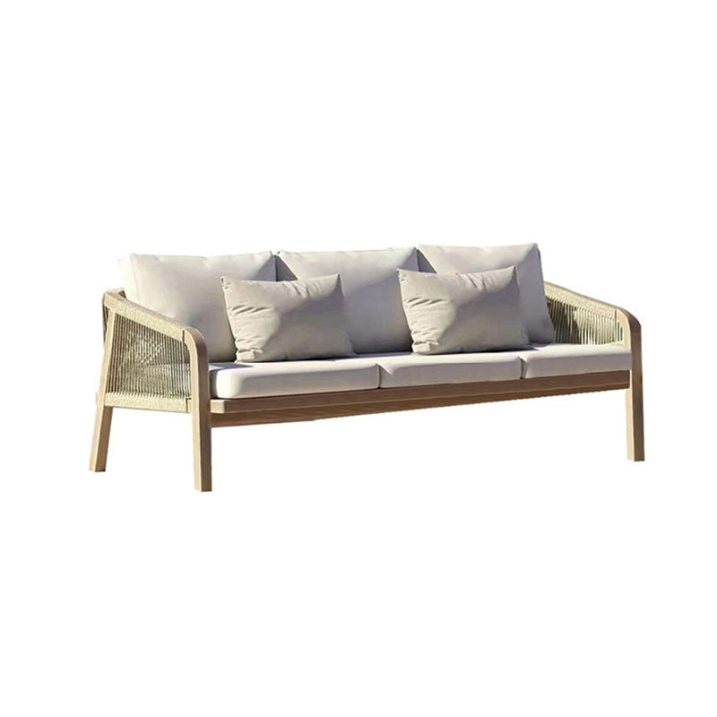 30" Wide Farmhouse Patio Sofa Water Resistant Outdoor Patio Sofa