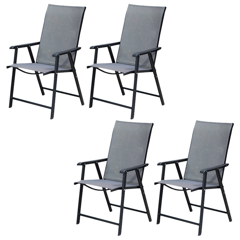 Industrial Metal Dining Armchair Stacking Patio Dining Chair
