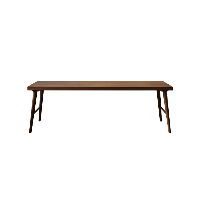 Modern Solid Wood Writing Desk H-Base 23.62" Wide Office Desk