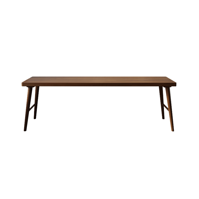 Modern Solid Wood Writing Desk H-Base 23.62" Wide Office Desk