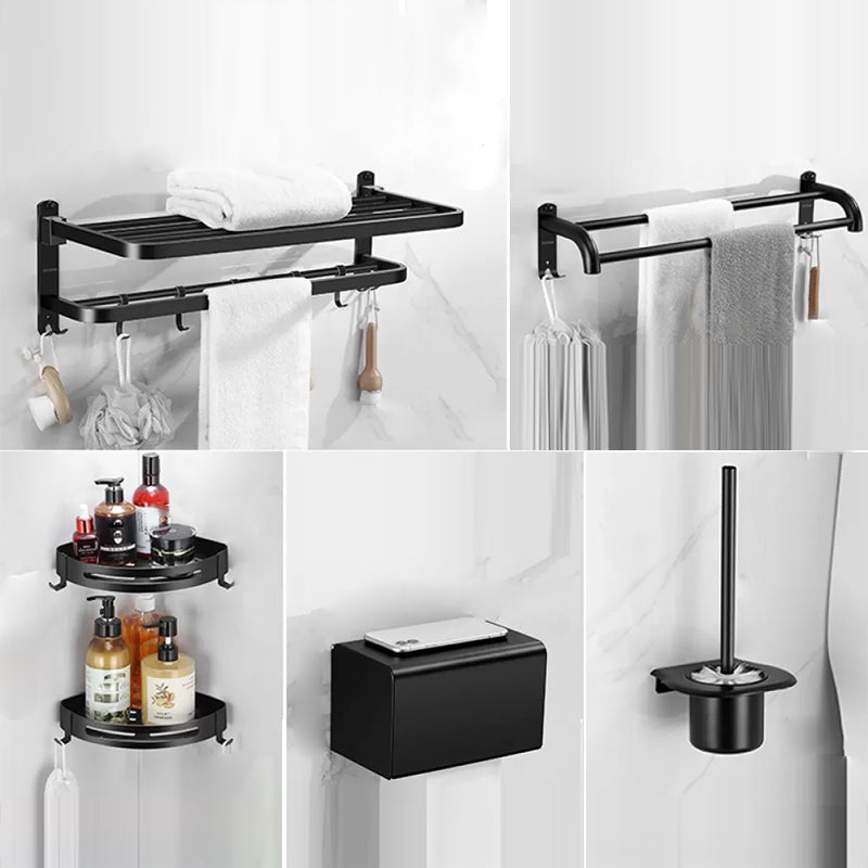 Matte Black Bathroom Hardware Set Modern Bathroom Accessories Hardware Set