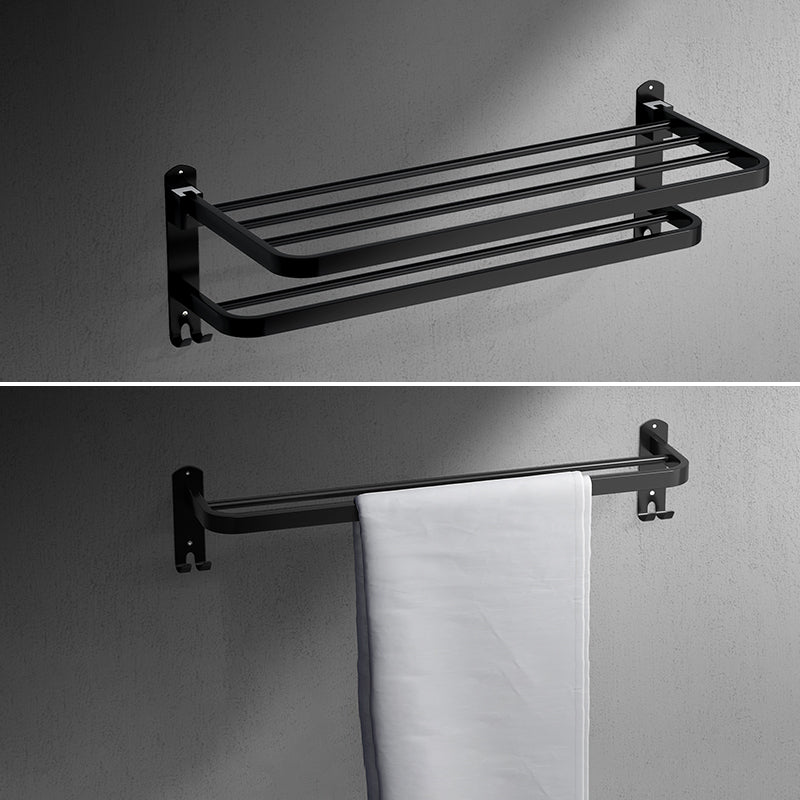 Black Modern Bathroom Accessory Set Stainless Bathroom Hardware