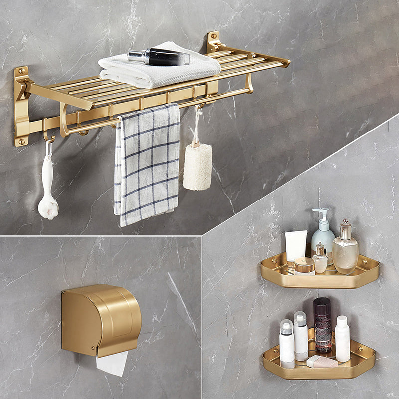 Modern Metal Bathroom Hardware Set Gold Bathroom Accessories Hardware Set