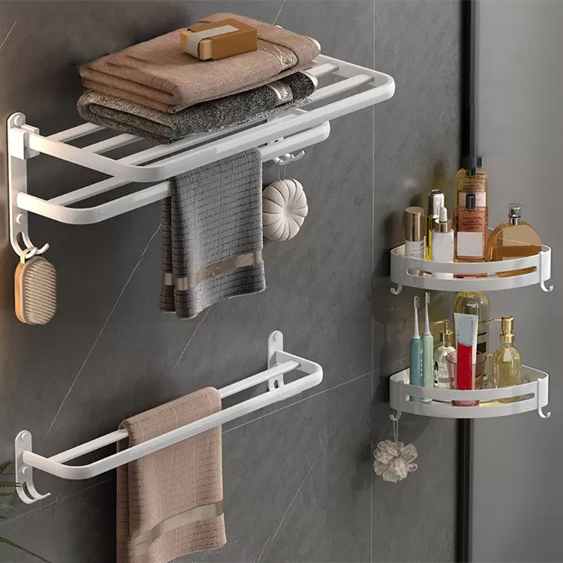 Modern White Bathroom Accessory As Individual Or As a Set in Metal