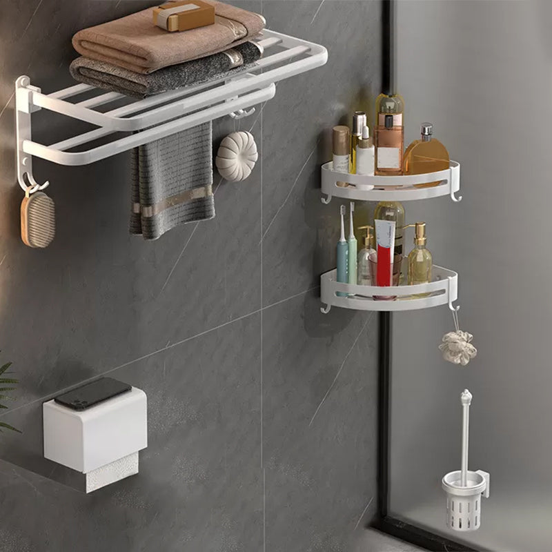 Modern White Bathroom Accessory As Individual Or As a Set in Metal