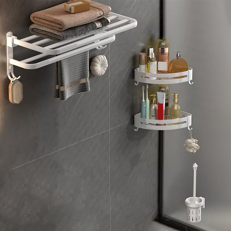 Modern White Bathroom Accessory As Individual Or As a Set in Metal