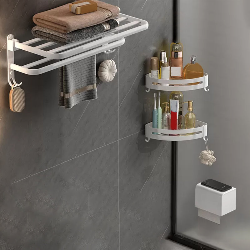 Modern White Bathroom Accessory As Individual Or As a Set in Metal