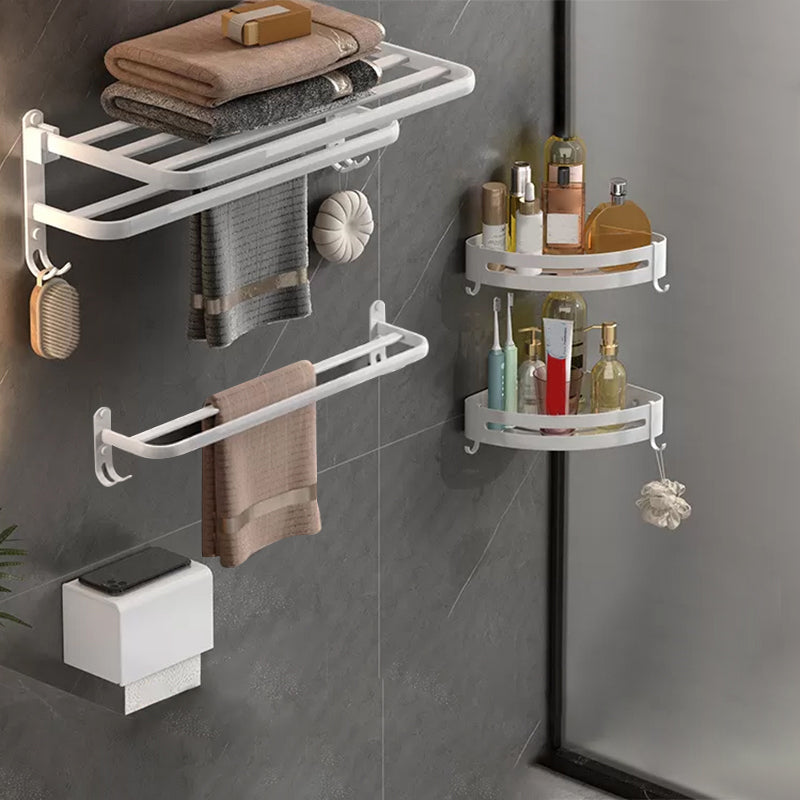 Modern White Bathroom Accessory As Individual Or As a Set in Metal