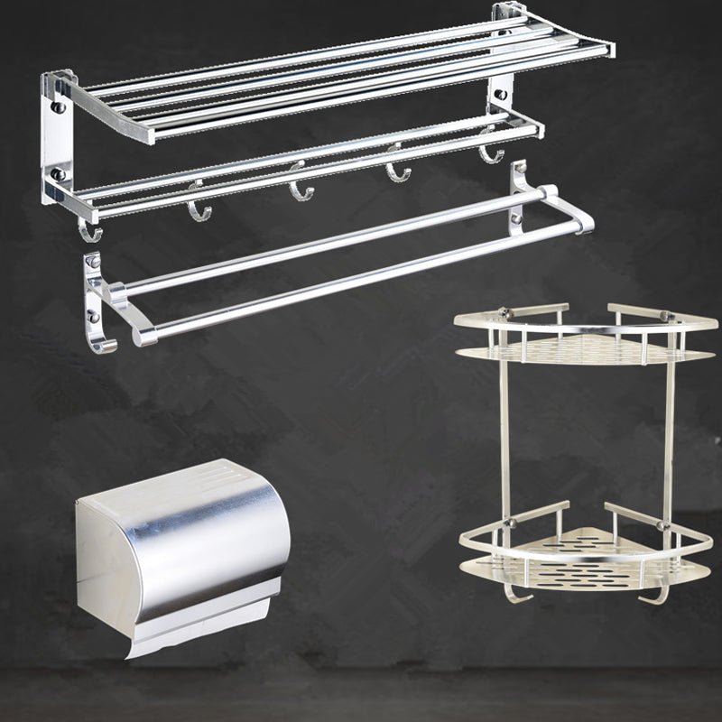 Modern Stainless Steel Paper Holder Bath Shelf Bathroom Accessory Kit