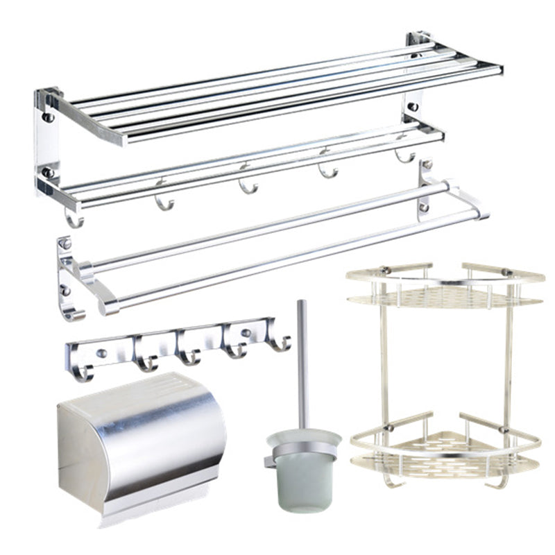 Modern Stainless Steel Paper Holder Bath Shelf Bathroom Accessory Kit