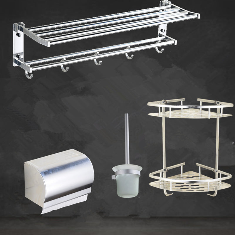 Modern Stainless Steel Paper Holder Bath Shelf Bathroom Accessory Kit