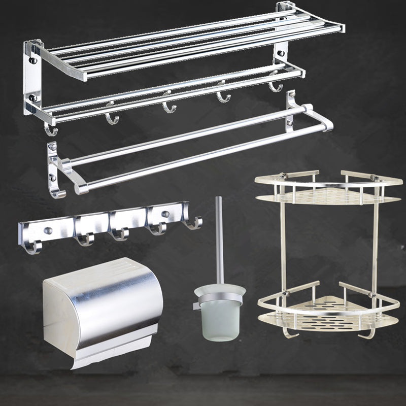 Modern Stainless Steel Paper Holder Bath Shelf Bathroom Accessory Kit