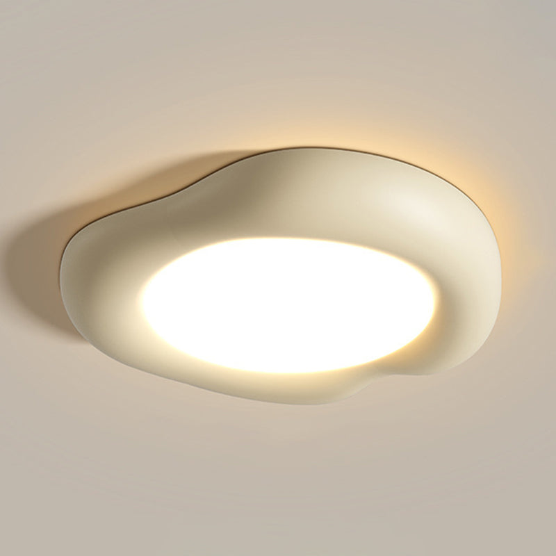 1 - Light Iron LED Flush Mount Minimalist Nordic Ceiling Flush in 4 Colors